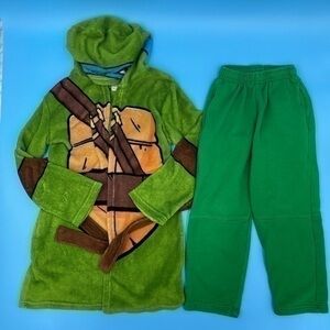 Two Piece Boys Lot: Ninja Turtle Robe & Sweatpants